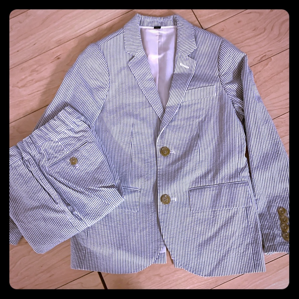Jcrew crewcuts boys seersucker suit